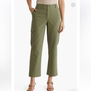 New Nanette Lepore cargo pants cropped martini olive size 4